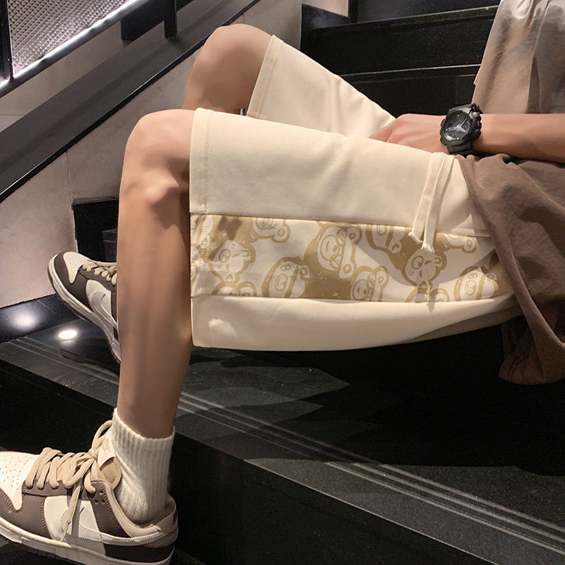 51060-P33短裤男夏季新款宽松运动五分裤子港风潮流休闲,男装休闲裤,电商D310（原电商305）