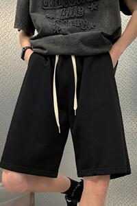 现货5225-P38宽松短裤港风时尚百搭五分裤学生休闲运动短裤图片