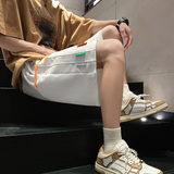 51020-P38复古抽绳休闲短裤女港风高级感宽松直筒运动五分中，男装休闲裤，电商D310（原电商305）