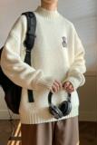 78269-P65毛衣男士秋冬季港风宽松针织衫潮牌冬款加厚毛线，男装针织衫/毛衣，电商D310（原电商305）