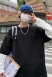 8521-P40圆领卫衣男百搭宽松ins潮牌纯色港风宽松帅气打底衫，男装卫衣，电商D310（原电商305）