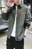 C877衬衫男士长袖外套春秋季新款韩版潮流休闲工装男式衬衣，男装卫衣，电商D310（原电商305）