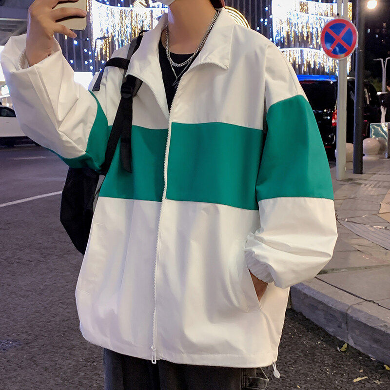 JK651-P75潮牌夹克男韩版潮流宽松休闲百搭连帽外套港风时尚大码图片