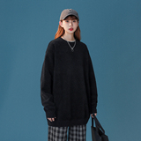 M860-P45纯色毛衣男ins港风秋冬简约圆领打底衫潮牌宽松线衣，男装针织衫/毛衣，电商D310（原电商305）