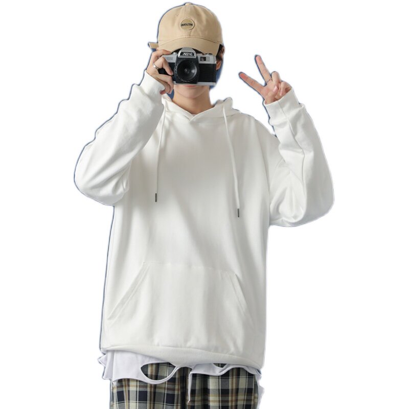 8552-P40纯色连帽卫衣男士潮牌衣服宽松休闲学生外套,女装卫衣/绒衫,电商D310（原电商305）