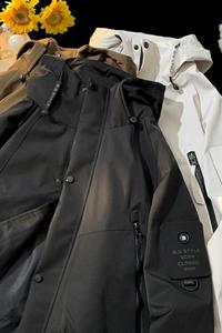 JK581-P95日系机能工装夹克男宽松户外连帽防风冲锋衣外套图片