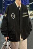 83092-P75棒球服外套男秋季美式潮牌复古男装宽松飞行员夹克，男装夹克，电商D310（原电商305）