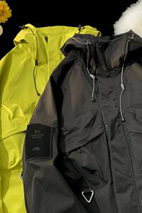 JK582-P95户外防水可拆卸美式冲锋衣男女款日系机能登山服外套图片