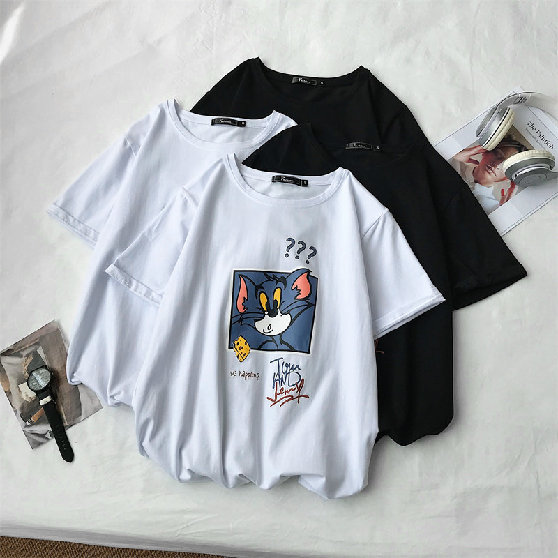 中性TX02-P25短袖白t恤男夏ins潮牌冰感潮宽松潮流情侣纯棉港风,男装T恤,电商D310（原电商305）