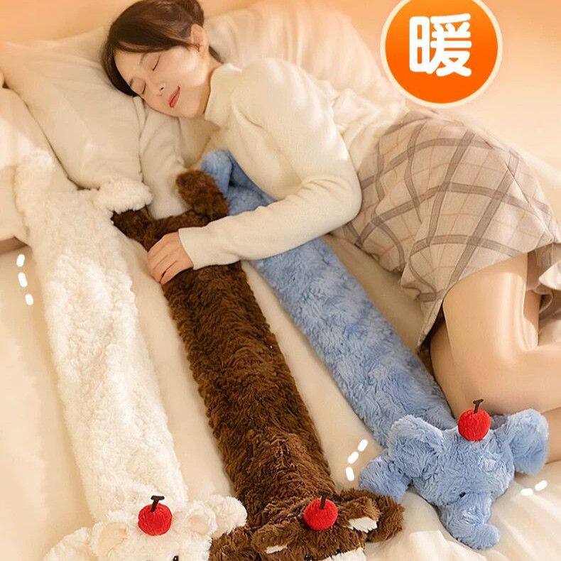 樱桃小象长条款热水袋抱枕注水暖水袋被窝专用加厚女生超大号冬天