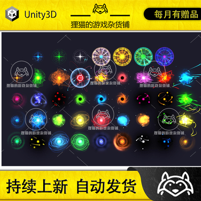 Unity Glowing orbs pack 5.0 发光球体特效