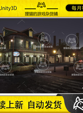 Unity French Quarter Street Environment 1.0 包更法国街道场景