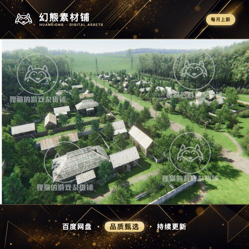 Unity Rustic Environment 1.1 村庄乡村房屋场景