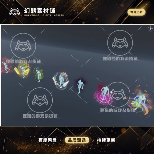 Unity Auras Buffs and Shields 1.3 包更新  周身护盾效果特效