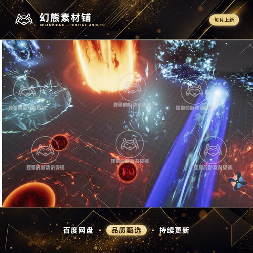 Unity Realistic ARPG VFX Starter Pack Fire Spells 2.1 包更