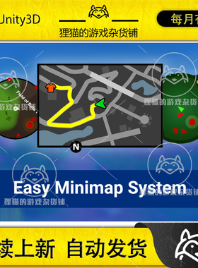 Unity Easy Minimap System MT GPS Radar Worldmap Fog 2.4.2