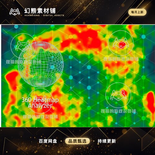 Unity 360 Heatmap Analyzer 2.30 包更新 热成像地图分布插件