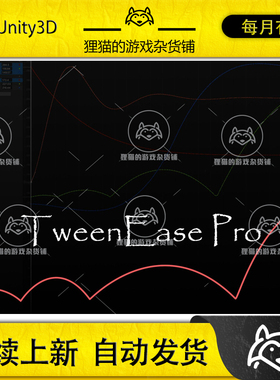 Unity TweenEase Pro Keyframe Easing tool for Animations 1.0