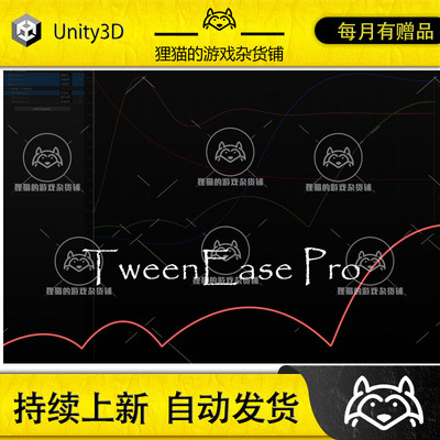 Unity TweenEase Pro Keyframe Easing tool for Animations 1.0