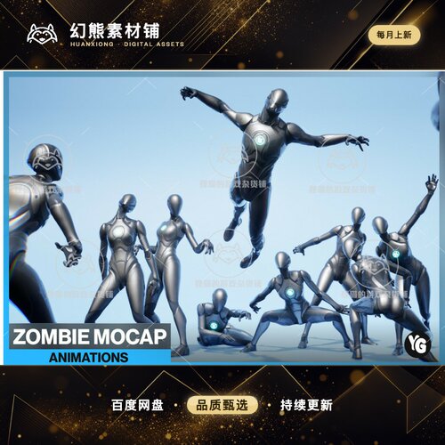 Unity Zombie Mocap Animation 1.0.1 包更新 僵尸动态捕捉动画