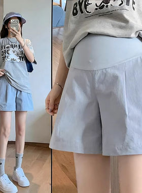 孕妇短裤夏季薄款外穿宽松休闲阔腿裤小个子三分打底裤子孕妇夏装