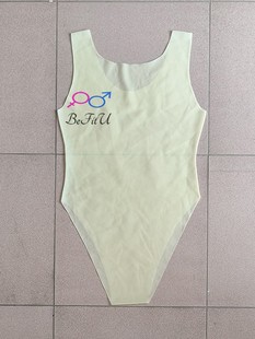 一片式 紧身衣一次成型无缝泳衣比基尼塑身衣特厚现货新白色透明S