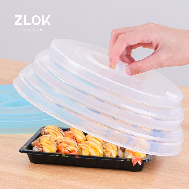 硅膠保鮮蓋微波爐加熱可折疊菜罩