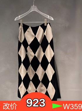 正品2023年冬款丝绒半裙BBC414K315-230