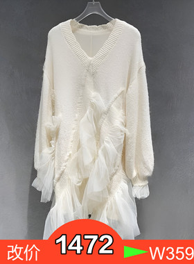 正品2023年春季新款网纱拼接连衣裙BBC138J148-230