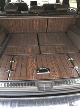 适用于奔驰GLE450 GLS R350木尾箱垫GL550 GLS500 木地板后备箱垫