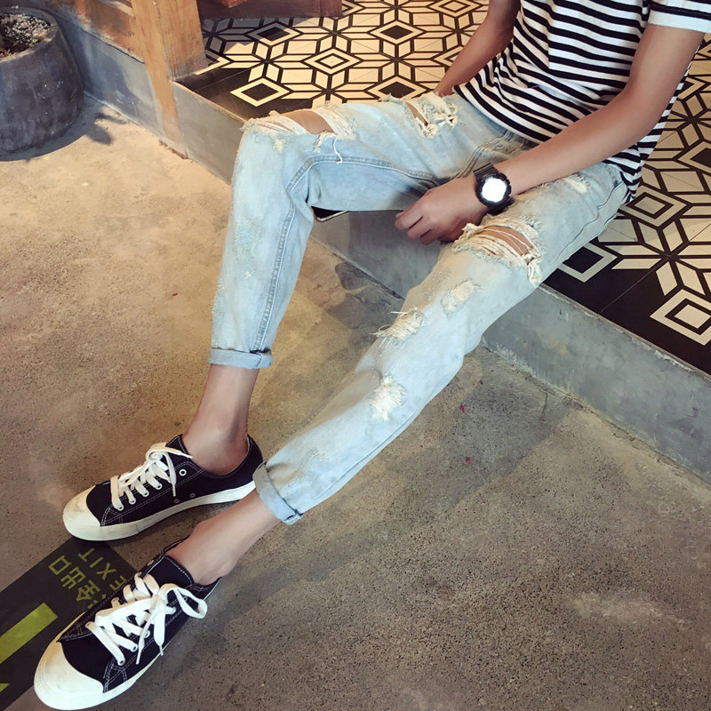 Jeans pour jeunesse pieds Slim BWXD pour été - Ref 1481587 Image 3