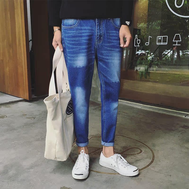 Jeans pour adolescent pieds Slim BWXD pour automne - Ref 1484924 Image 1