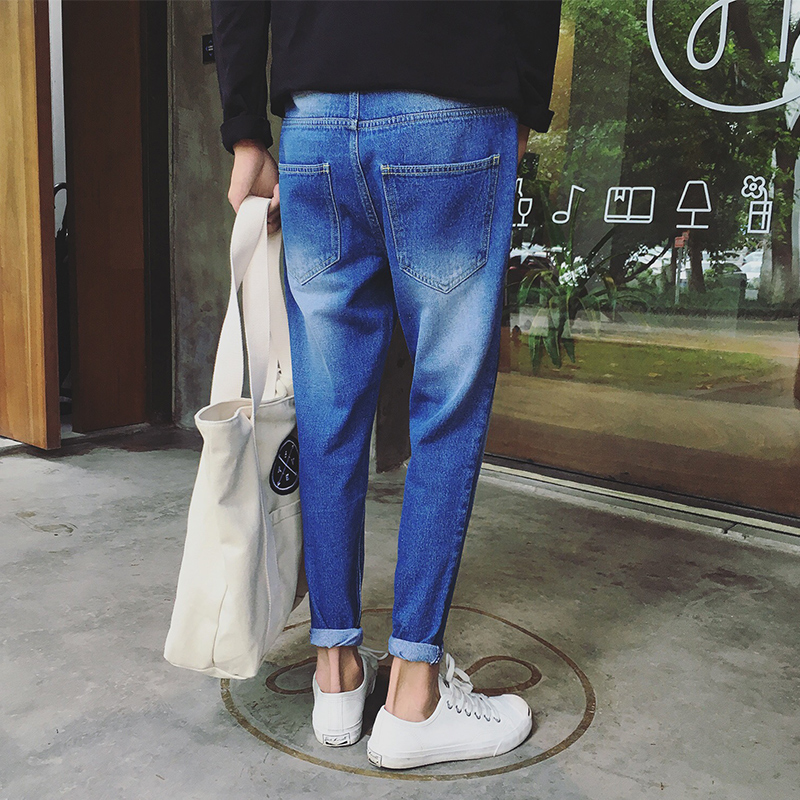 Jeans pour adolescent pieds Slim BWXD pour automne - Ref 1484924 Image 4