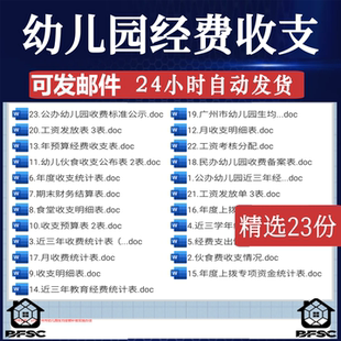 幼儿园经费收支工资考核年度食堂财务结算ds发放金资金统计预算表