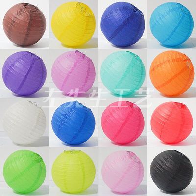 纯色纸灯笼商城节日装扮布置吊顶