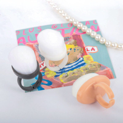 戒指美甲粉尘刷前置处理后缘