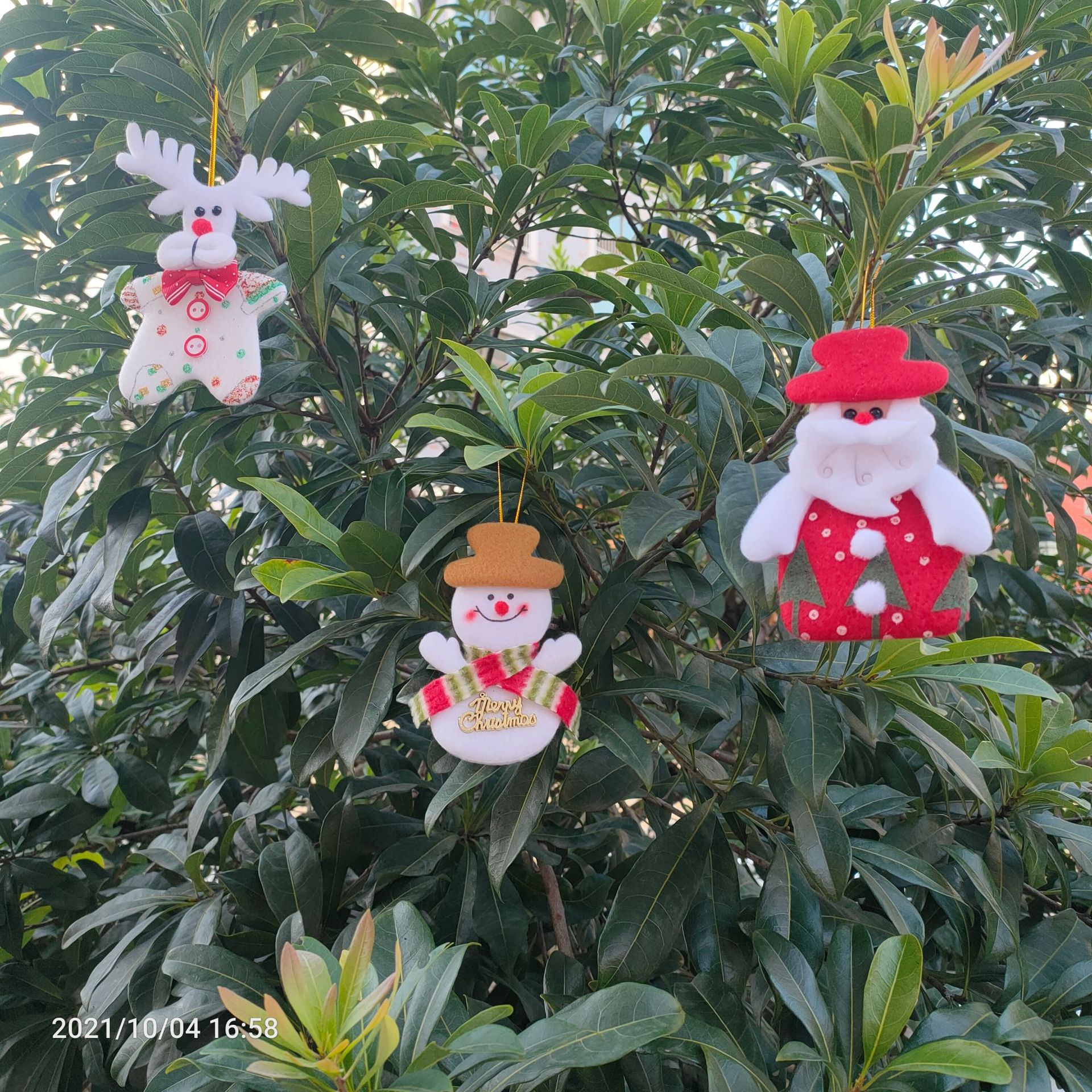 圣诞装饰品树配件小公仔布艺吊件