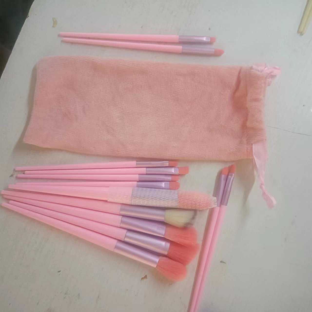 四季青十三支化妆刷套刷奶茶色