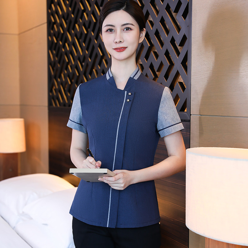 物业保洁工作服女短袖夏季酒店客房服务员PA制服薄款医院清洁工装