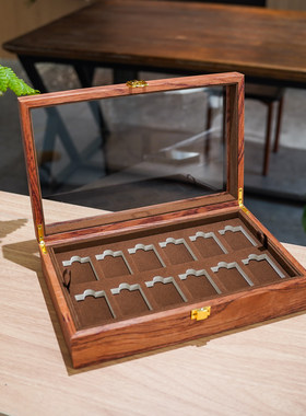 Zippo玻璃盖24格防尘收纳盒