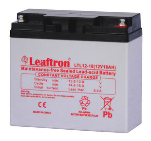 蓄电池 12v18 LTL12 免维护蓄电池 LEAFTRON