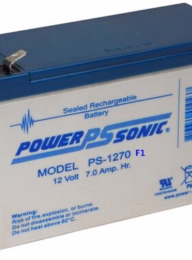POWER-SONIC蓄电池PS-1270F1医疗仪器12V7AH20AH精密电源