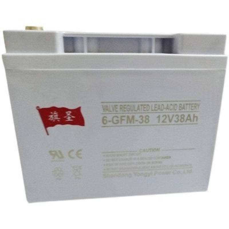 旗圣蓄电池6-GFM-38阀控式铅酸免维护12V38AH电子系统直流屏电柜