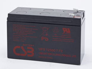 设备电源12V6AH免维护现 CSB蓄电池UPS122406F2应急照明 电动机械