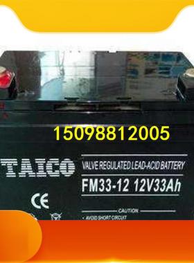 泰科源TAICO蓄电池FM38-12 12V38AH应急电源专用泰科源12V33AH