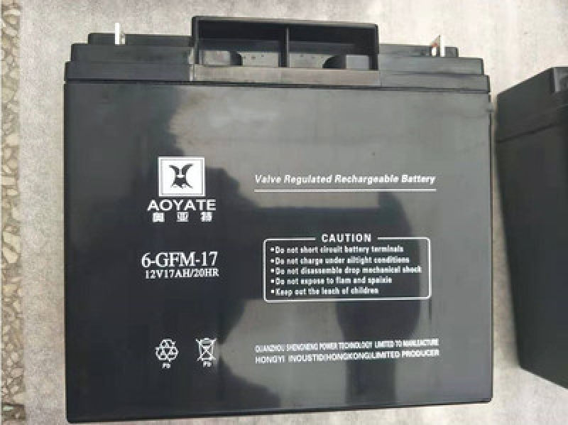 AOYATE艾亚特蓄电池6-GFM17免维护机房直流屏储能设备电源12V17AH