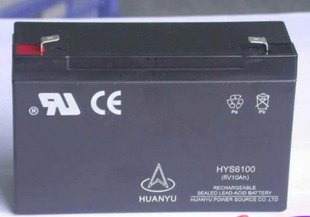 金源环宇蓄电池HYS6100楼宇对讲机 医疗6V10AH消防门禁 设备电源