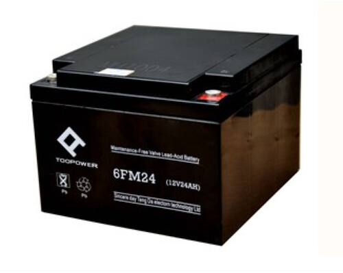 TOOPOWER天力蓄电池6FM24应急UPS 设备备用电源直流屏12V24AH全新
