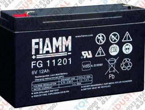 FIAMM非凡蓄电池FG11202精密仪器家用电器电子秤地磅6V12AH照明用
