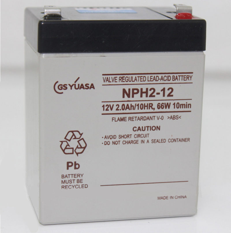 YUASA汤浅NPH2-12 12V2.0AH电梯专用蓄电池/应急电源/消防专用